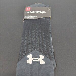 Under Armour Basketball Socks Adult XLG Large Crew Performance UA Black